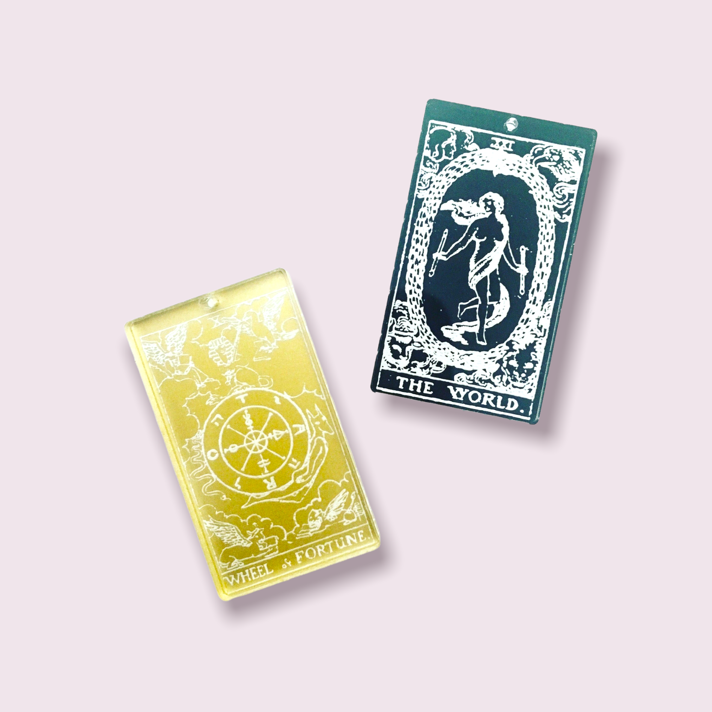 Crafty Cuts Laser Deluxe_ etched Deluxe: Fortune Teller - It's in the cards... 2 PAIR MISMATCHED SET