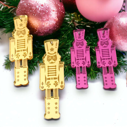 Crafty Cuts Laser Deluxe Etched  - Nutty Nutcracker - 3 Pair set