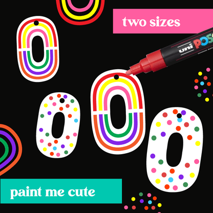 Crafty Cuts Laser © Deluxe Etched: RainbOH! - 4 Pair Set