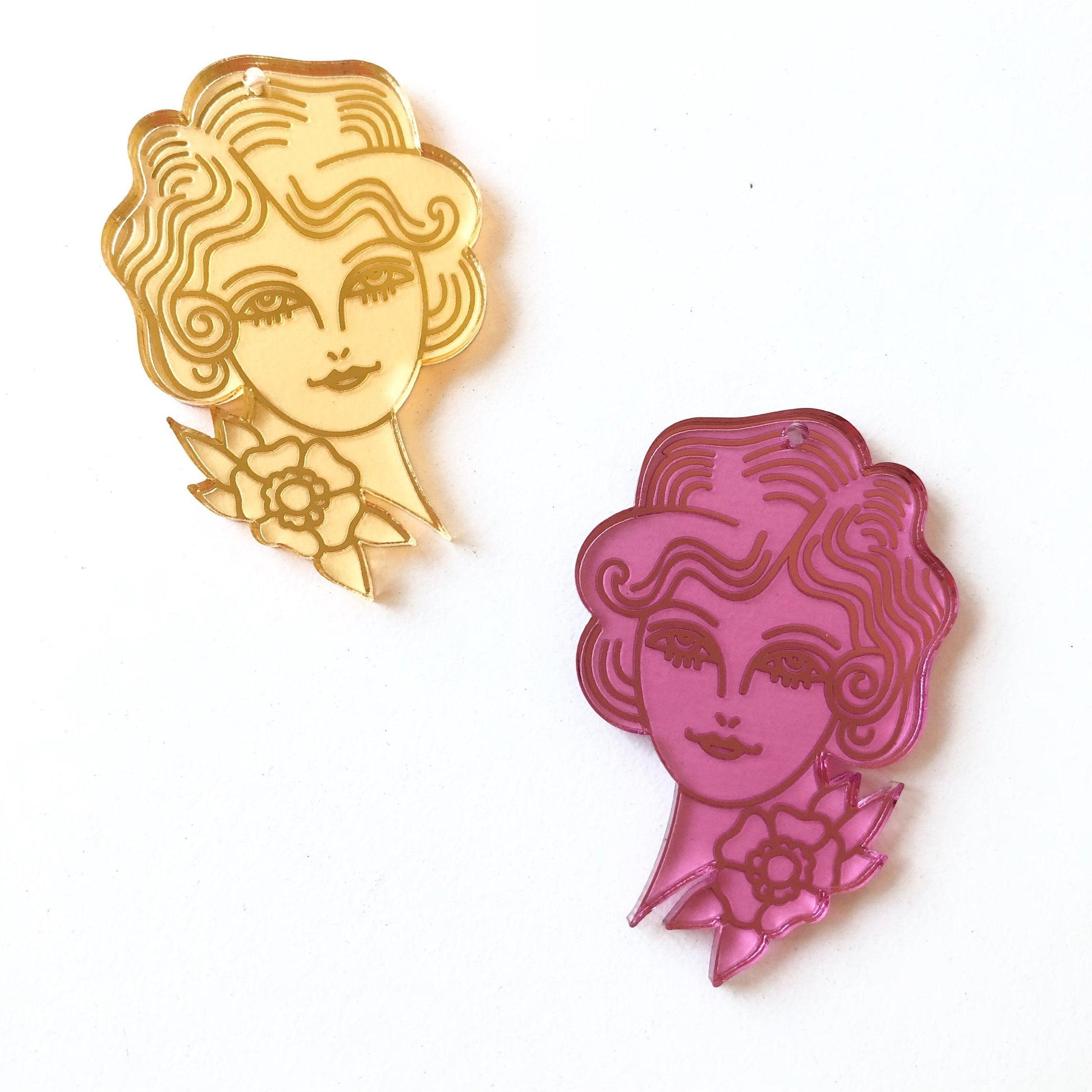 Crafty Cuts Laser Deluxe_set © Deluxe: Fancy Lady Charms - TWO Pairs