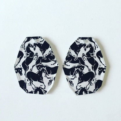 Crafty Cuts Laser Deluxe: Stampede Geo Chunk Charms - 2 PAIRS