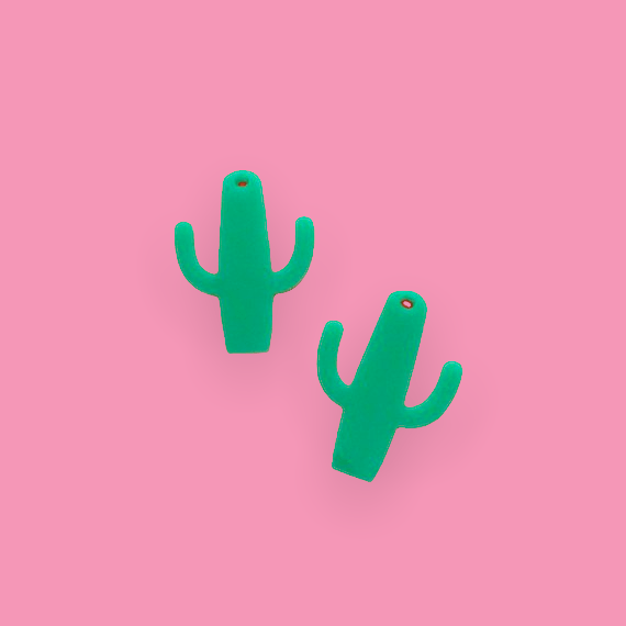 Crafty Cuts Laser Desert Cactus Dangles - 2 Pair