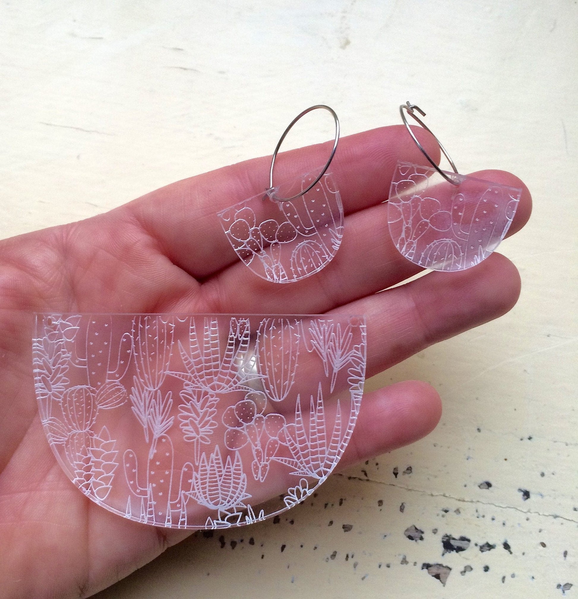 Crafty Cuts Laser Desert Garden  Scoops - Two Sizes