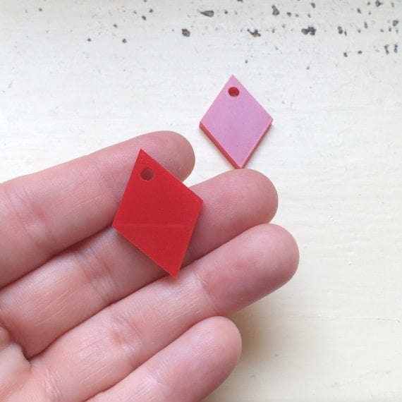 Crafty Cuts Laser Diamond Charms - 5 Pairs