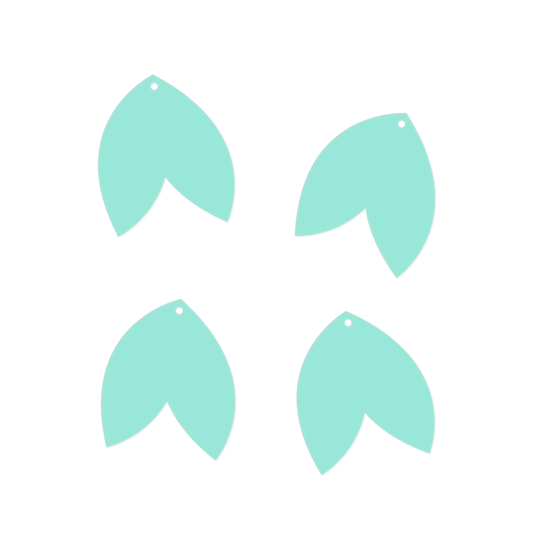 Crafty Cuts Laser Double Leaf Charms - 4 Pairs