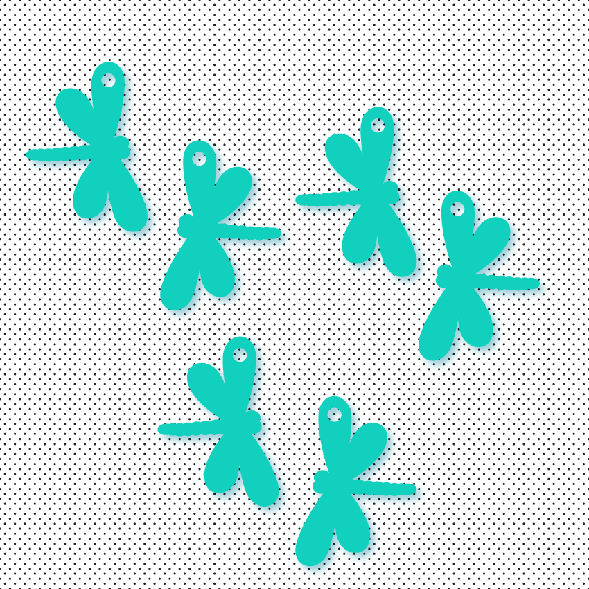Crafty Cuts Laser  Dragonfly Charms