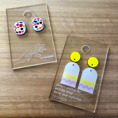 Crafty Cuts Laser  Earring Gift Tag Backer Cards