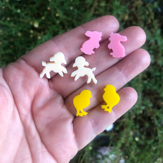 Crafty Cuts Laser Easter Babies - Mini Cabochons 10 pairs - 3 designs