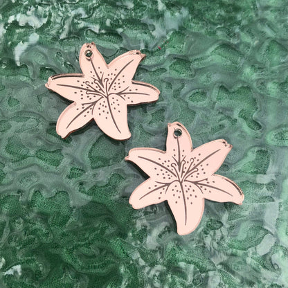 Crafty Cuts Laser  Easter Lilies Charms