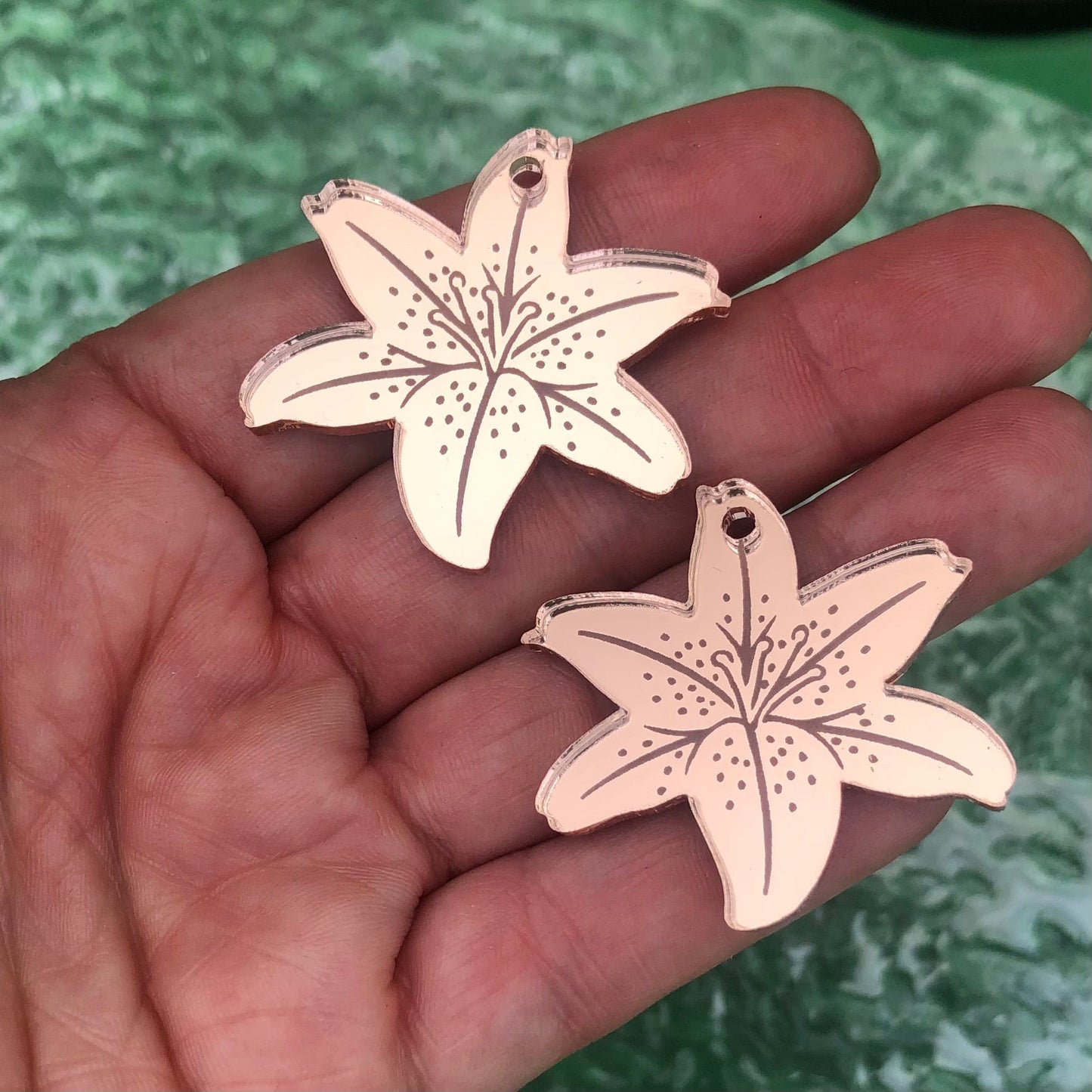 Crafty Cuts Laser  Easter Lilies Charms
