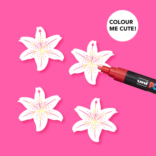 Crafty Cuts Laser  Easter Lilly Charms