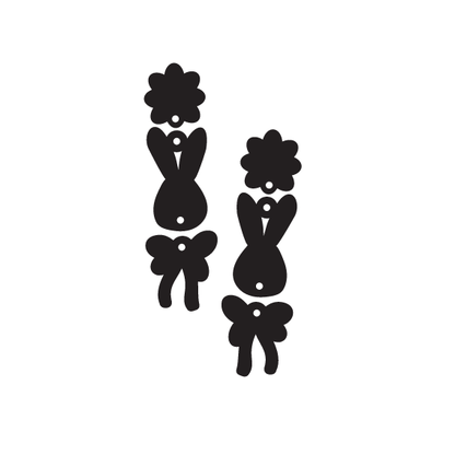 Crafty Cuts Laser Easter Totems - 2 styles - 3 Pair Set