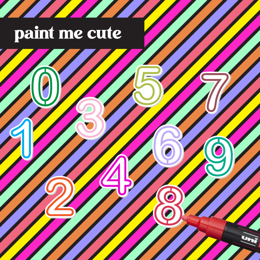 Crafty Cuts Laser Engraved Numbers -  One Pair Set