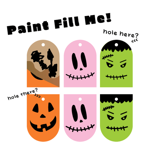 Crafty Cuts Laser Etched: Ghoul and the Gang! 3 pair Set - 3 designs