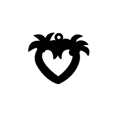 Crafty Cuts Laser Etched Palm Hearts - 2 Pairs