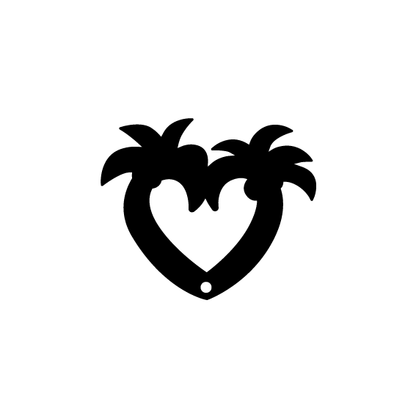 Crafty Cuts Laser Etched Palm Hearts - 2 Pairs