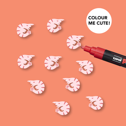 Crafty Cuts Laser Etched Prawny Minis - 10 Pairs