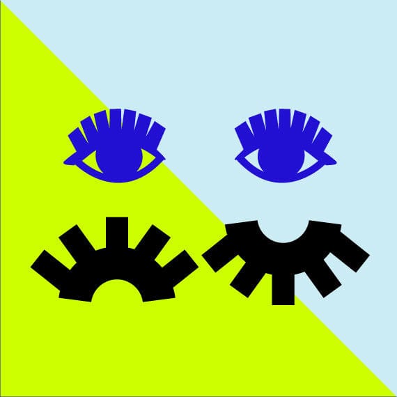 Crafty Cuts Laser EYE Spy  or Eyelashes - Mini Cuts 10 Pairs