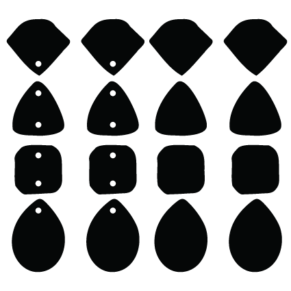 Crafty Cuts Laser © Fake it till you make it - 4 pair Set  - Mirror