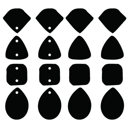 Crafty Cuts Laser © Fake it till you make it - 4 pair Set  - Mirror