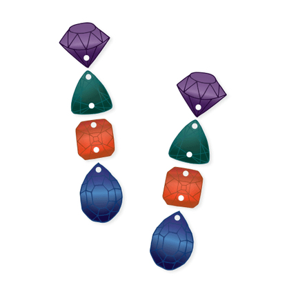 Crafty Cuts Laser © Fake it till you make it - 4 pair Set  - Mirror