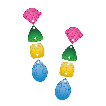 Crafty Cuts Laser © Fake it till you make it - 4 pair Set  - Mirror