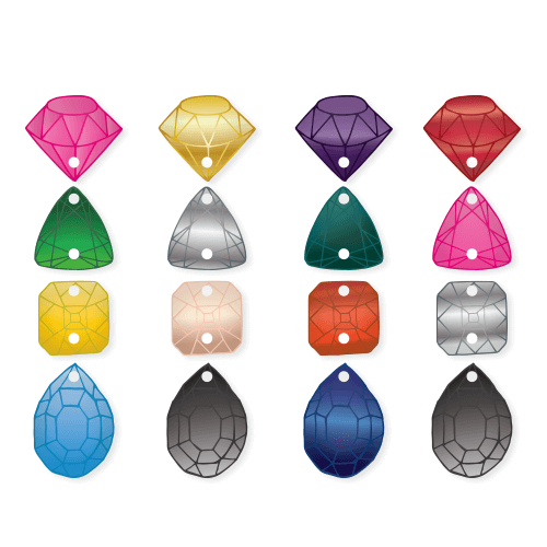 Crafty Cuts Laser © Fake it till you make it - 4 pair Set  - Mirror