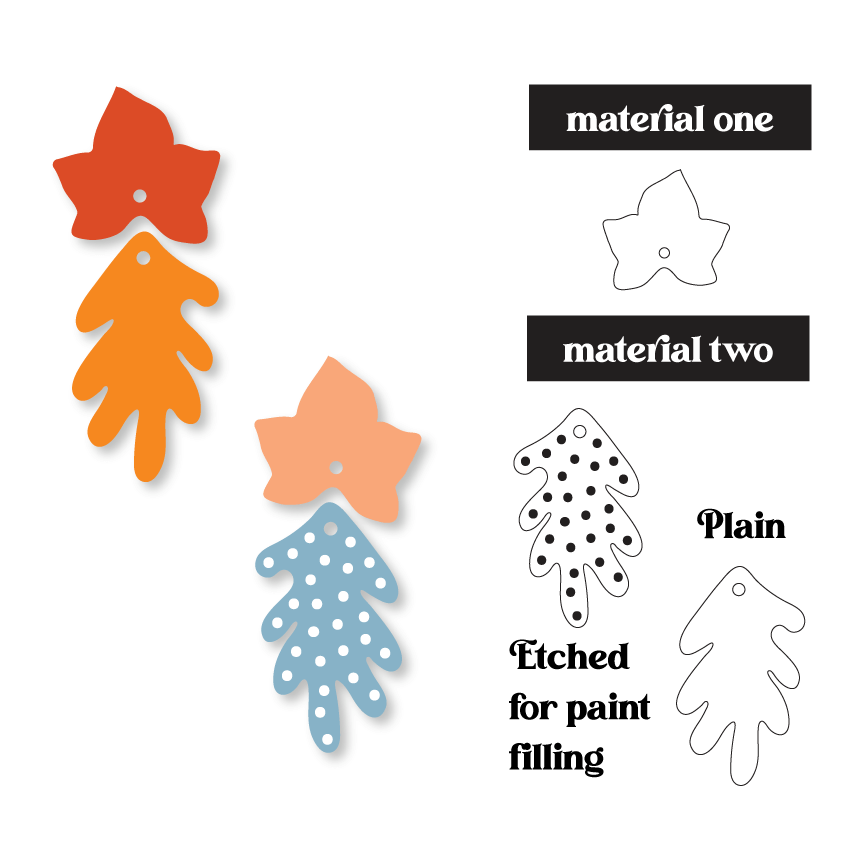 Crafty Cuts Laser Fall'n Duo - Two Pair Set