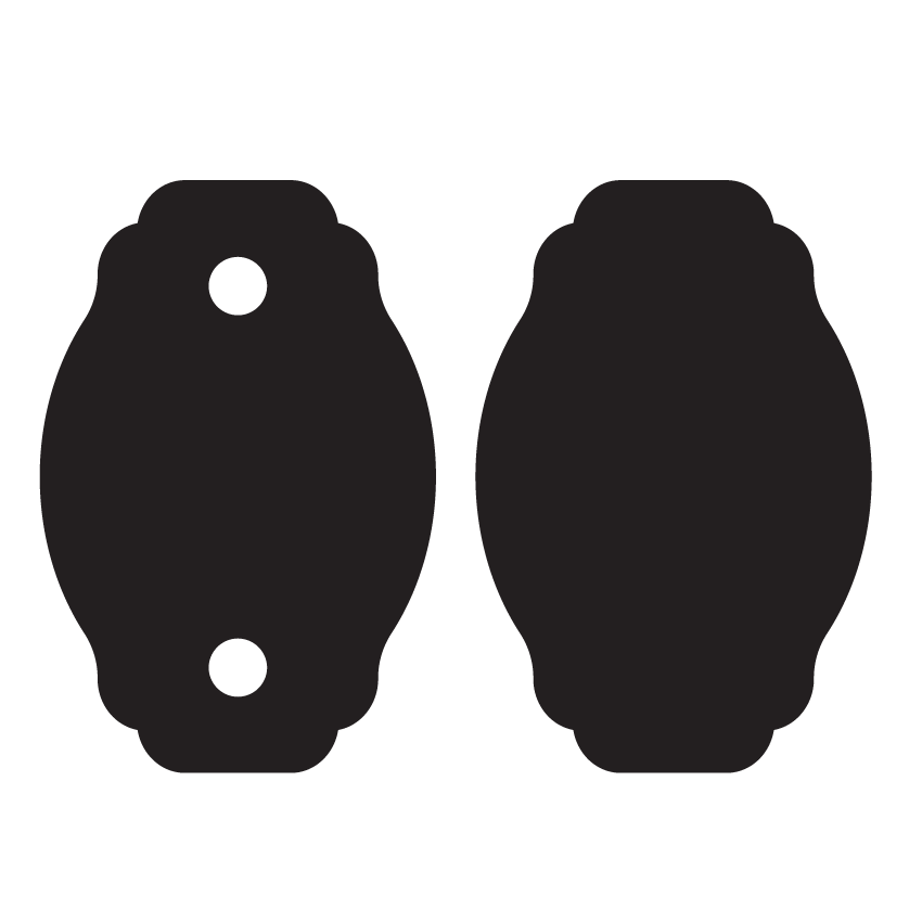 Crafty Cuts Laser © Fancy Charms - 10 Pairs