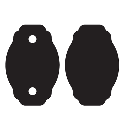 Crafty Cuts Laser © Fancy Charms - 10 Pairs