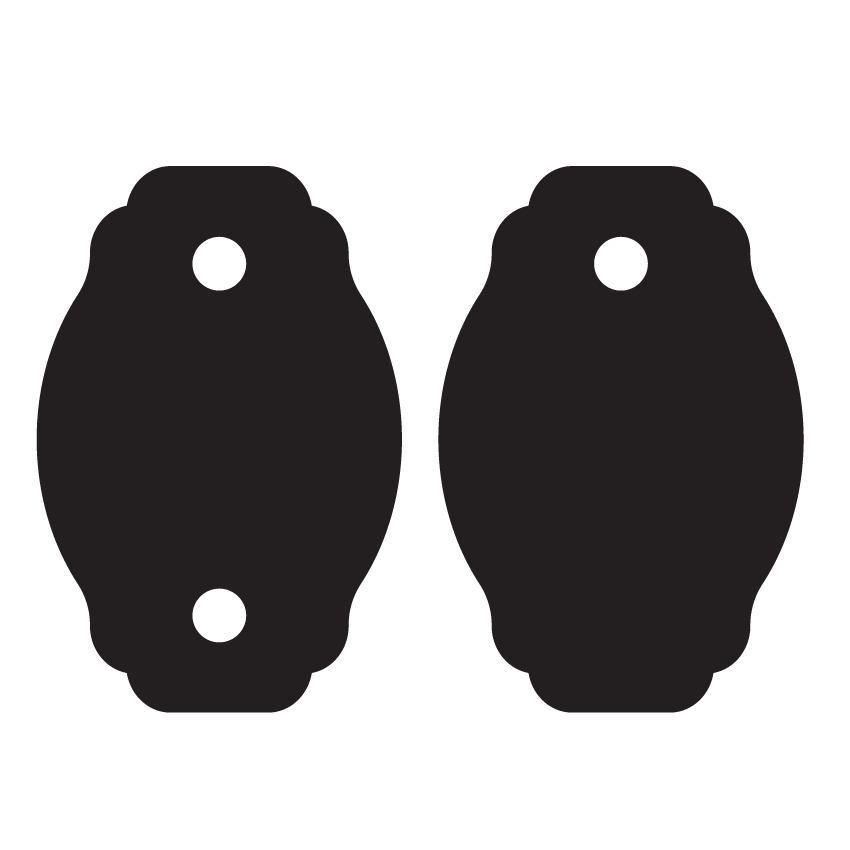 Crafty Cuts Laser © Fancy Charms - 10 Pairs