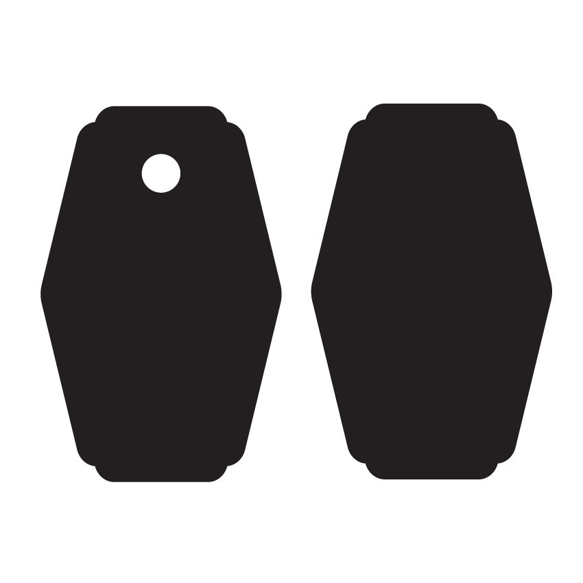 Crafty Cuts Laser © Fancy Charms - 10 Pairs