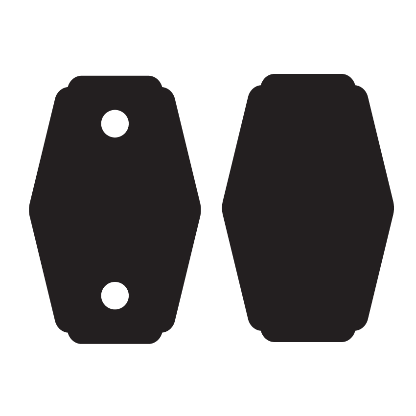 Crafty Cuts Laser © Fancy Charms - 10 Pairs