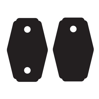 Crafty Cuts Laser © Fancy Charms - 10 Pairs