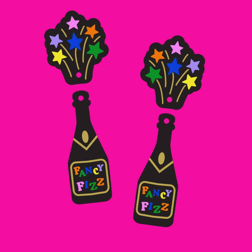 Crafty Cuts Laser © Fancy Fizz Set  - 3 Pairs