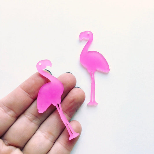 Crafty Cuts Laser © Fancy Flamingo Charms - 2 Pair