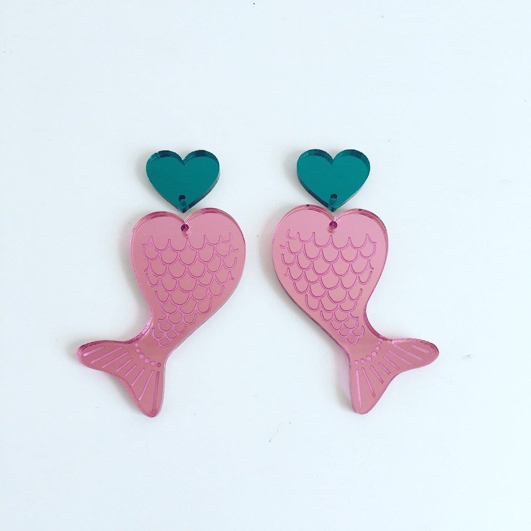 Crafty Cuts Laser © Fantasia - Mer-mazing Tails  Charms - 4 pairs