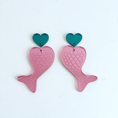 Crafty Cuts Laser © Fantasia - Mer-mazing Tails  Charms - 4 pairs