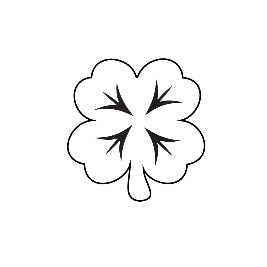 Crafty Cuts Laser Feeling Lucky - 30mm Clover. - 5 pair set