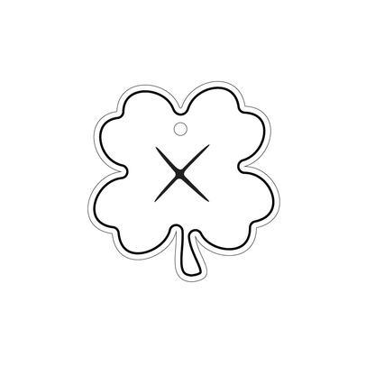 Crafty Cuts Laser Feeling Lucky - 30mm Clover. - 5 pair set