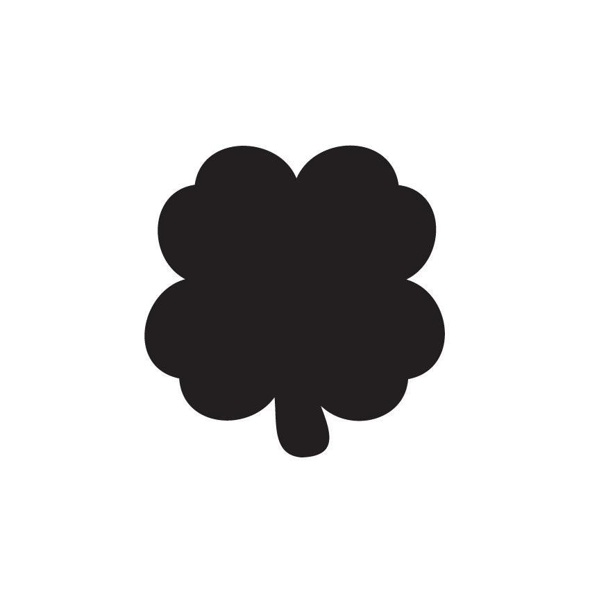 Crafty Cuts Laser Feeling Lucky - 30mm Clover. - 5 pair set