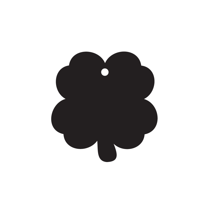 Crafty Cuts Laser Feeling Lucky - 30mm Clover. - 5 pair set