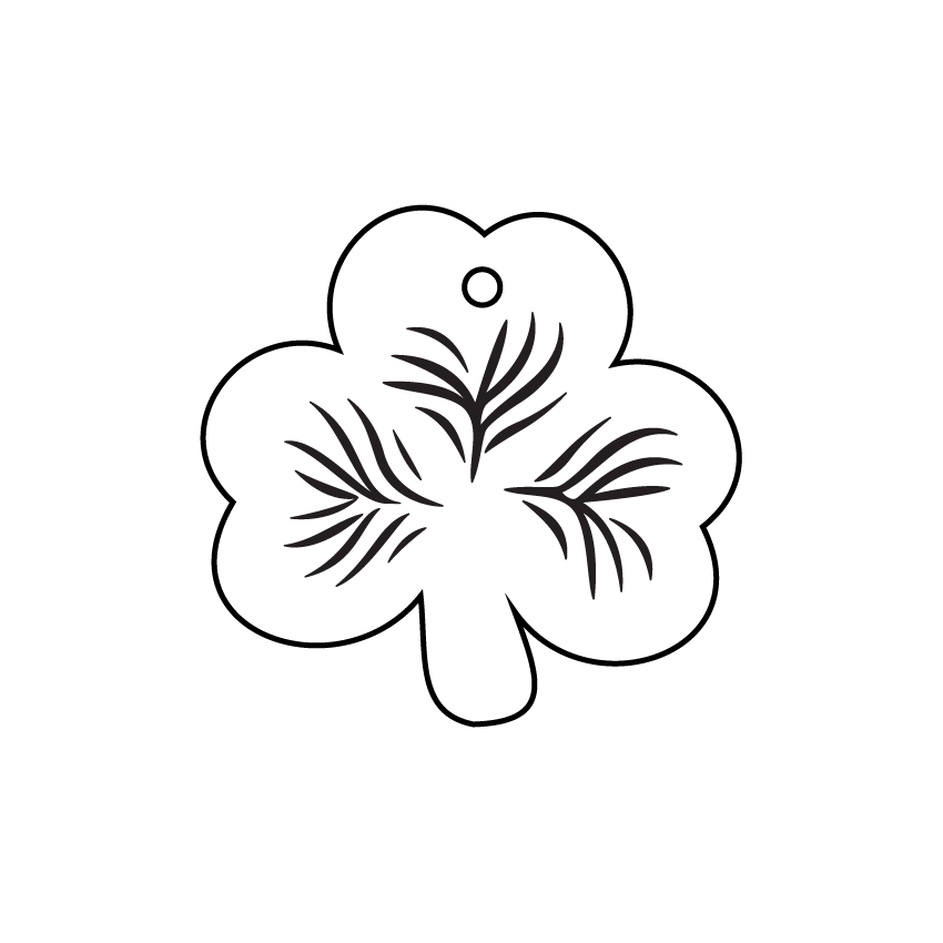 Crafty Cuts Laser Feeling Lucky - 30mm Clover. - 5 pair set