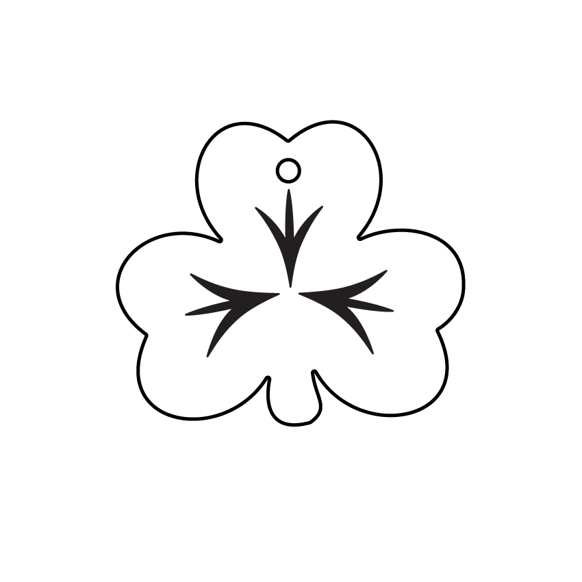 Crafty Cuts Laser Feeling Lucky - 30mm Clover. - 5 pair set