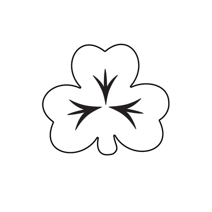 Crafty Cuts Laser Feeling Lucky - 30mm Clover. - 5 pair set
