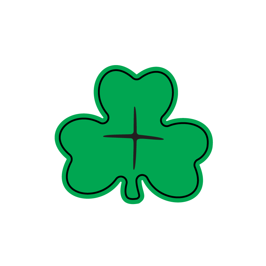 Crafty Cuts Laser Feeling Lucky - 30mm Clover. - 5 pair set