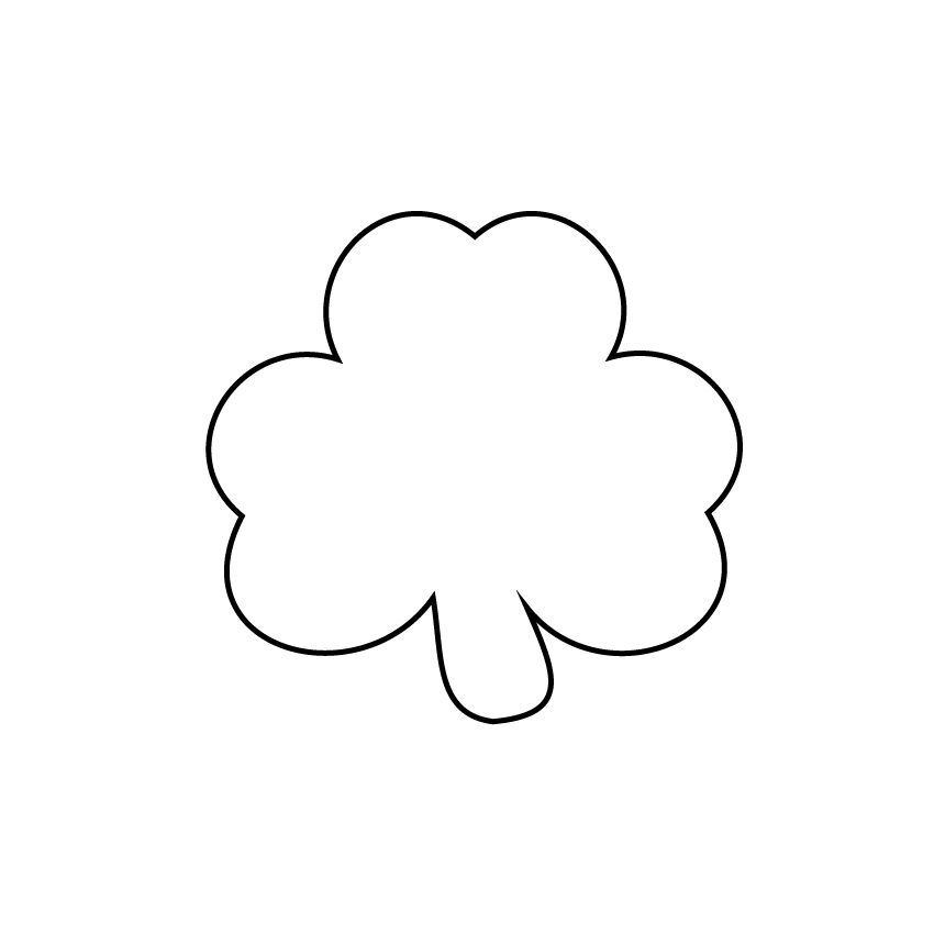 Crafty Cuts Laser Feeling Lucky - 30mm Clover. - 5 pair set