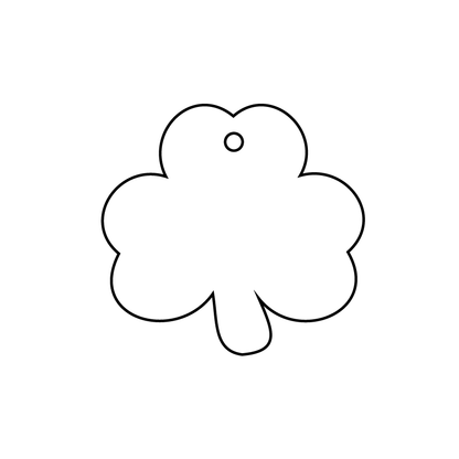 Crafty Cuts Laser Feeling Lucky - 30mm Clover. - 5 pair set