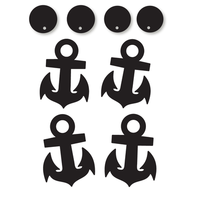 Crafty Cuts Laser Feeling  Nauti - 2 Pair Set - Anchors