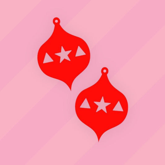 Crafty Cuts Laser Festive Baubles - 2 Pairs